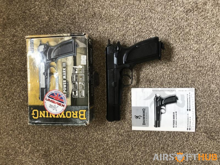 Browning hi power Pistol - Used airsoft equipment
