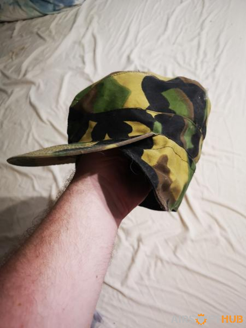 French army cap with neck cove - Used airsoft equipment