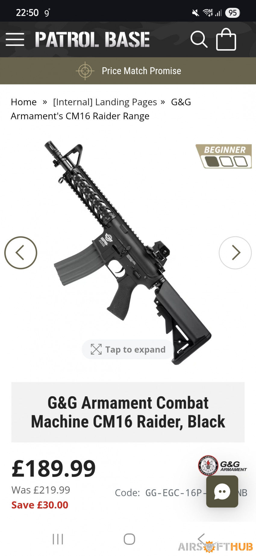 Full airsoft setup - Used airsoft equipment