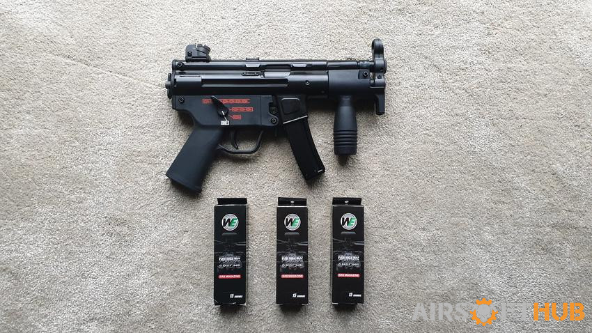 WE APACHE K GBB SMG - Used airsoft equipment