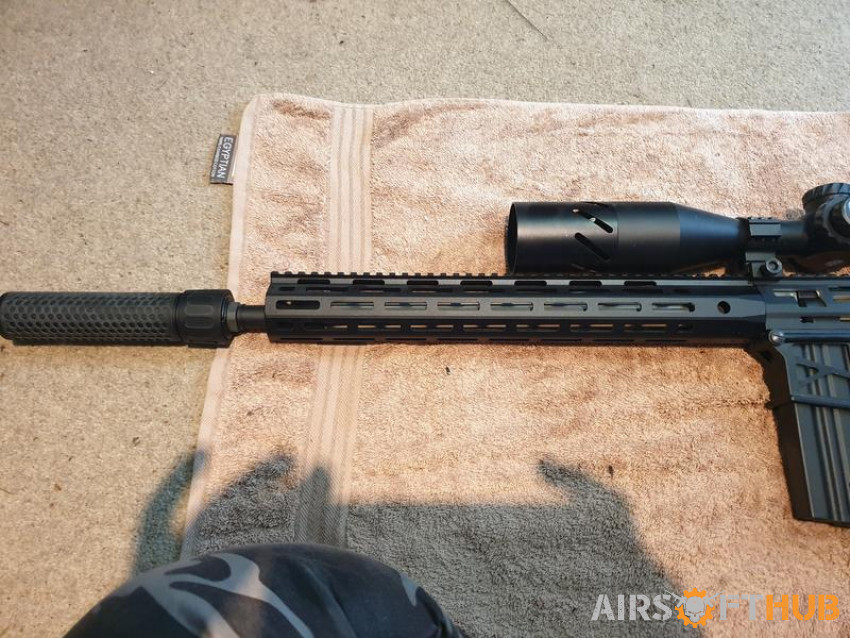 Custom SR25K URX4 M-LOK DMR - Used airsoft equipment