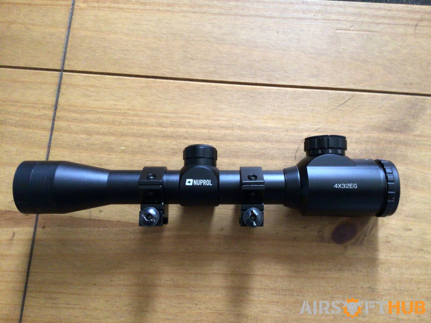 Nuprol 4x32 Telescopic sight - Used airsoft equipment
