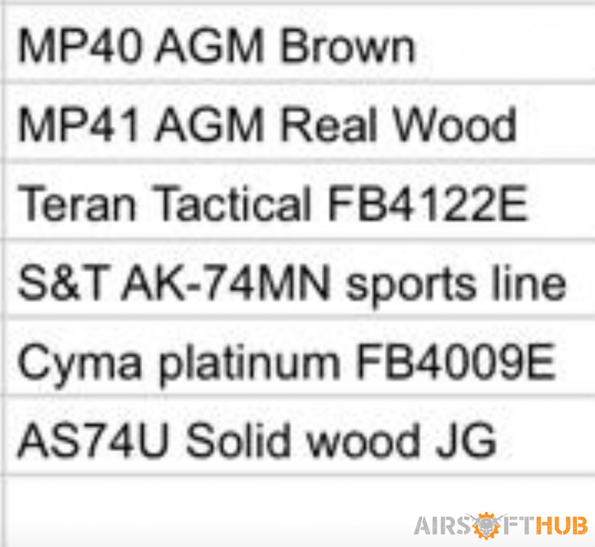 Rifles for sale - CYMA TERRAN - Used airsoft equipment