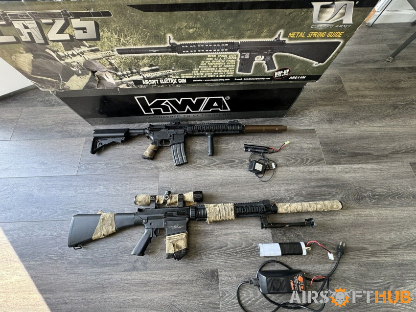 Used Airsoft Collection - Used airsoft equipment