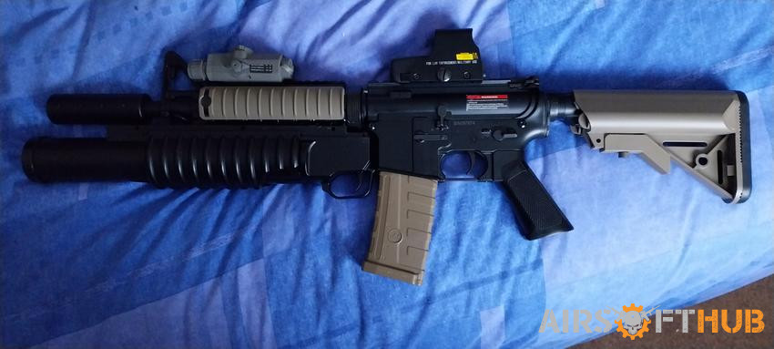 m4 eag grenade launcher m230 - Used airsoft equipment