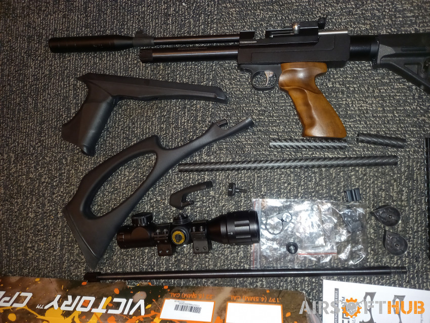 cp2 .22 custom air rifle - Used airsoft equipment