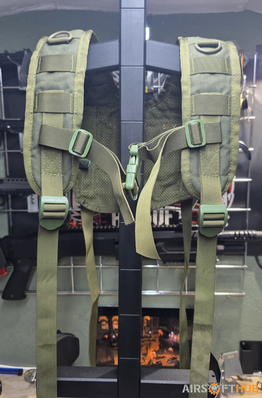 Molle Belt Harness Green - Used airsoft equipment