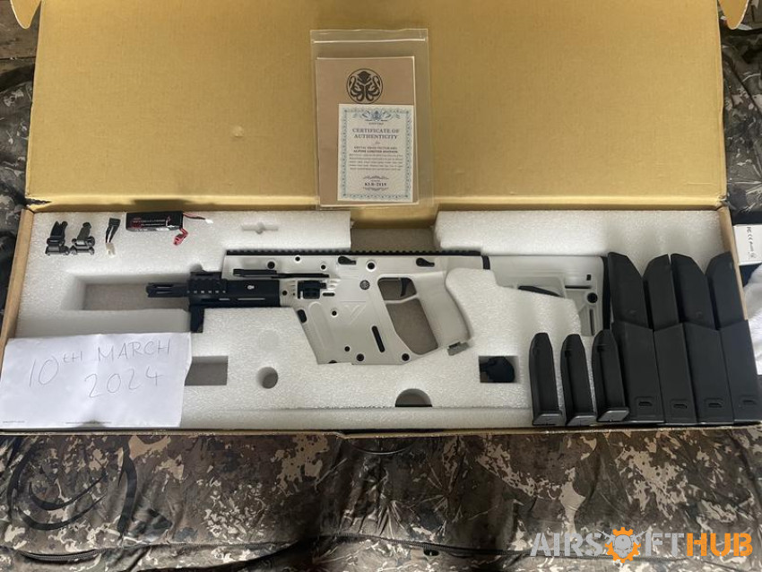 Krytac vector alpine white - Used airsoft equipment