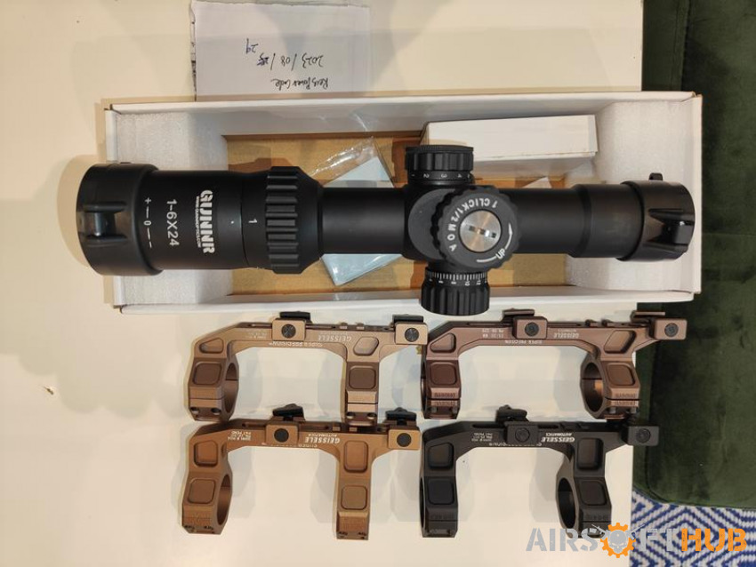Various Rifel Scopes for sale - Used airsoft equipment