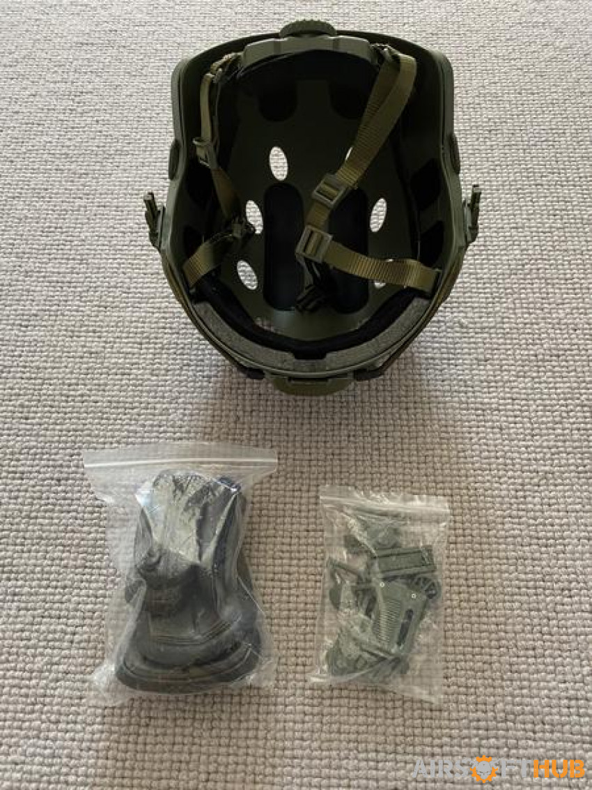 Nuprol Fast Helmet & Mesh Mask - Used airsoft equipment