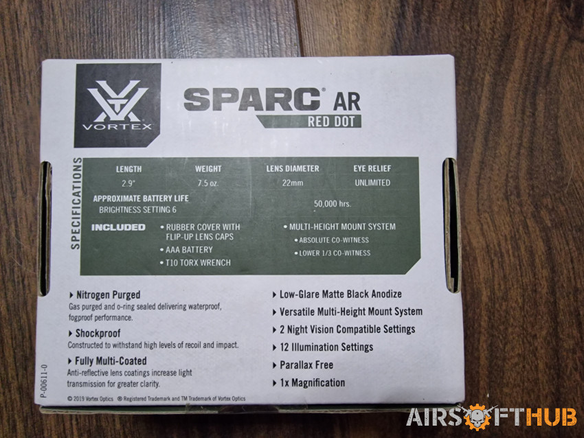 Brand new vortex sparc - Used airsoft equipment