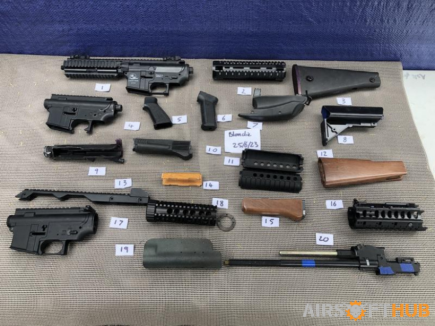 Various Parts Lot 1 - Used airsoft equipment