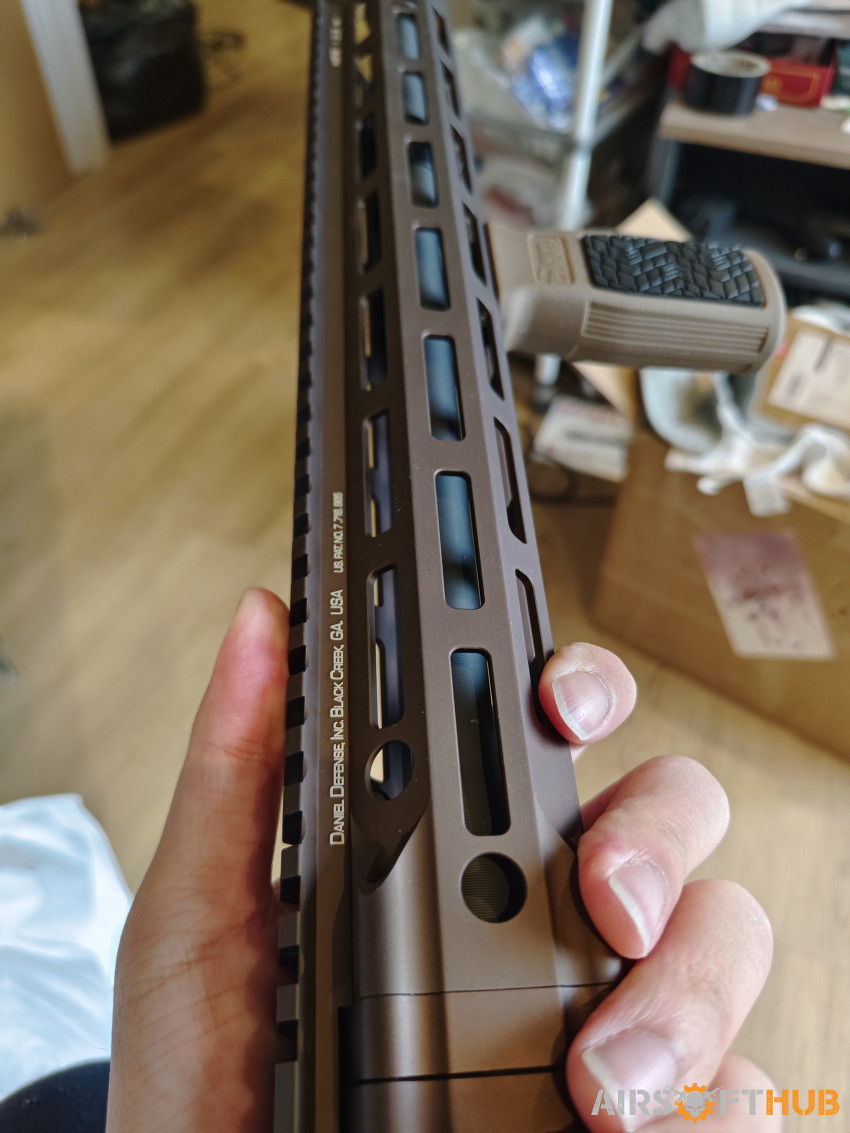 GHK Daniel defense ddm4 v7 tan - Used airsoft equipment