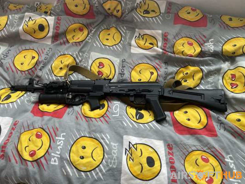 Cyma ak74 with launcher - Used airsoft equipment