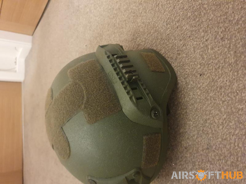 MICH HELMER OD - NEW - Used airsoft equipment