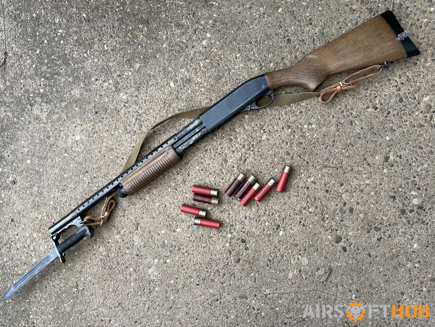 Metal & Wood Gas Trenchgun - Used airsoft equipment