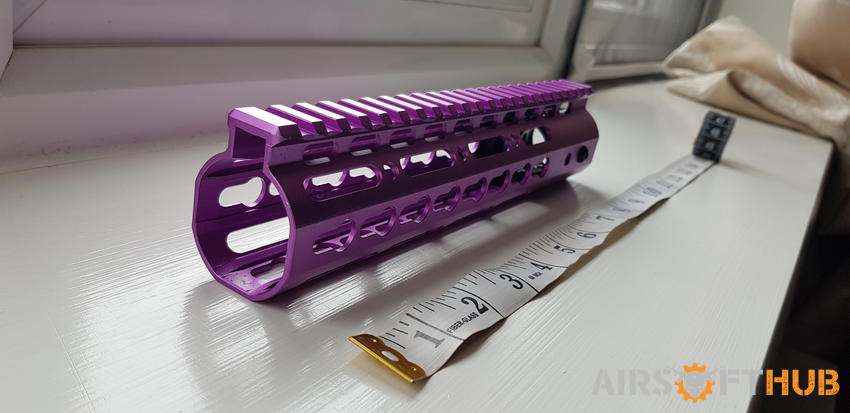 Pink Anodized 9" Handguard - Used airsoft equipment
