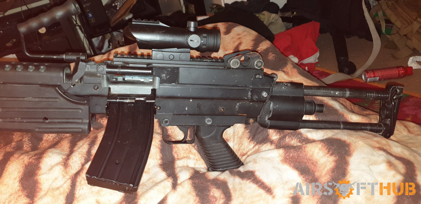 Upgraded M249 saw - Used airsoft equipment