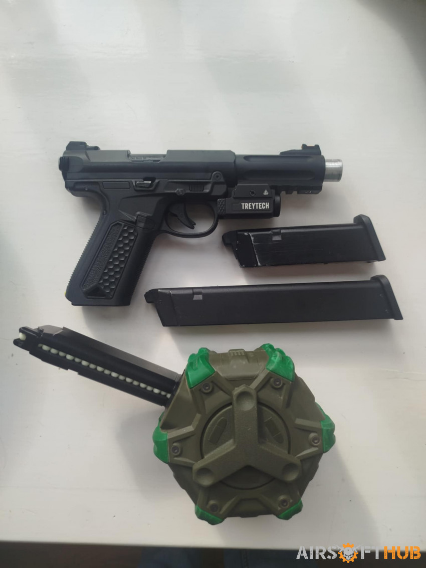 AAP01 drum mag long mag torch - Used airsoft equipment