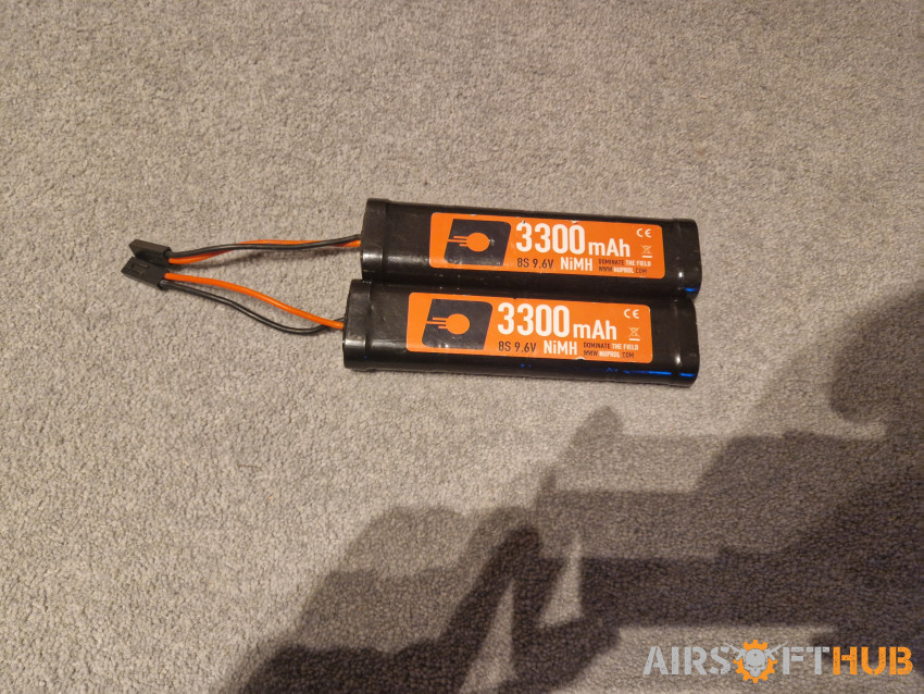 3300 MHa batteries - Used airsoft equipment