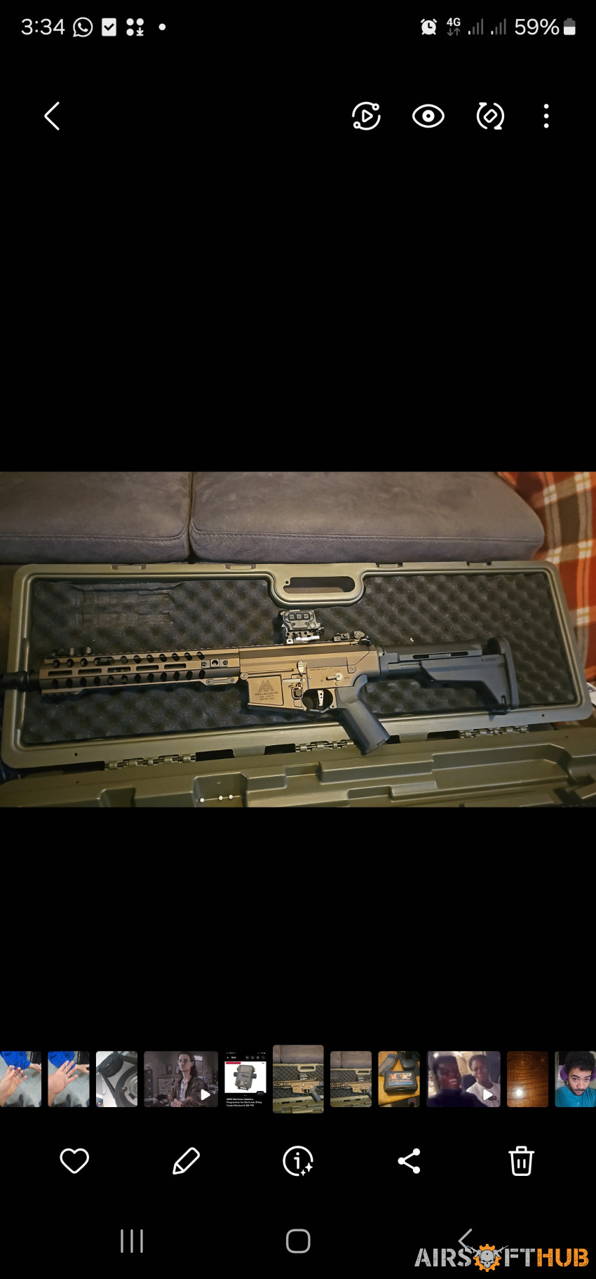 Ares amoeba 308m efcs - Used airsoft equipment