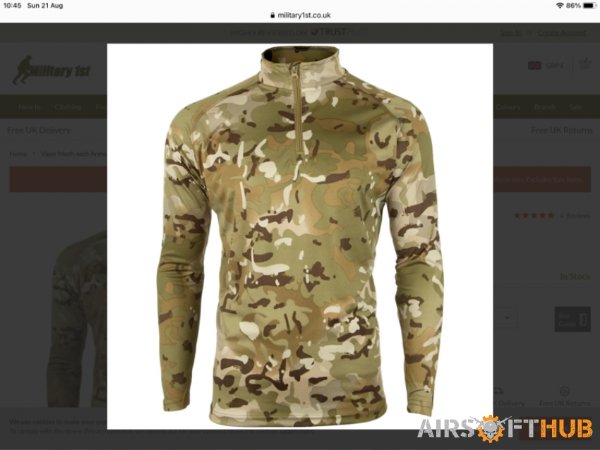 Camouflage shirt XL - Used airsoft equipment