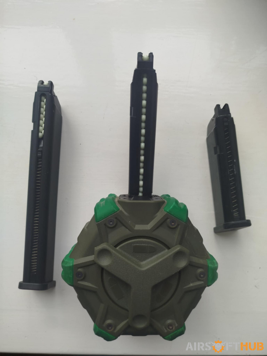 AAP01 drum mag long mag torch - Used airsoft equipment