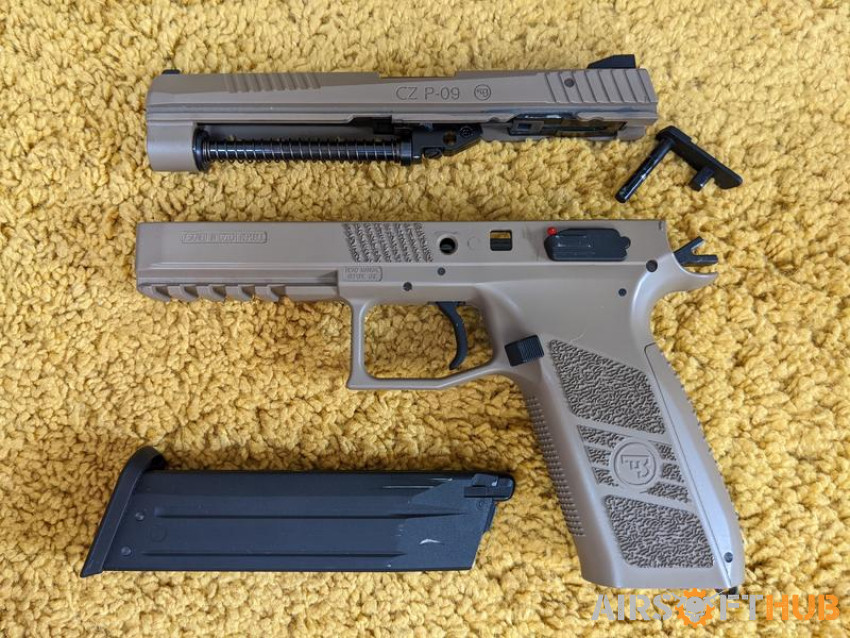 ASG CZ P-09 gbb pistol in Tan - Used airsoft equipment