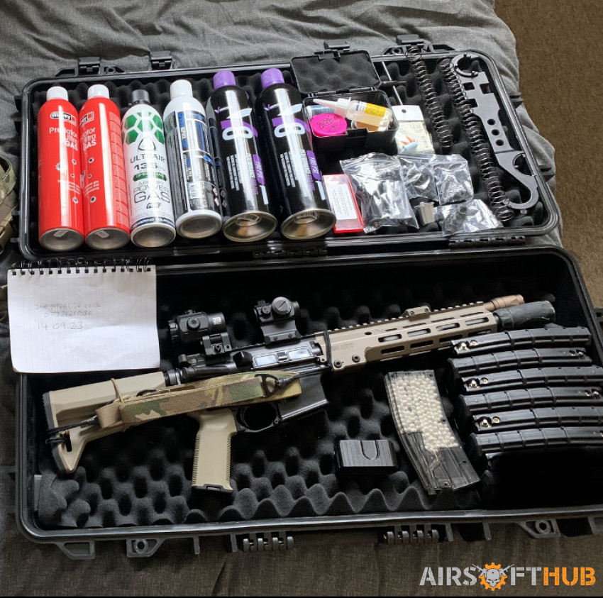 GHK M4 GBBR bundle - Used airsoft equipment