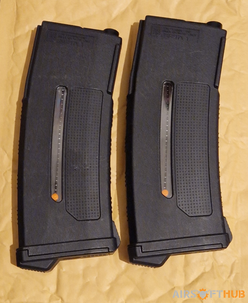 2x PTS EPM1 250rnd Magazines - Used airsoft equipment