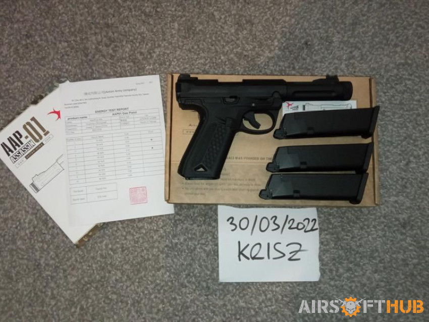 Action Army AAP-01 GBB Pistol - Used airsoft equipment