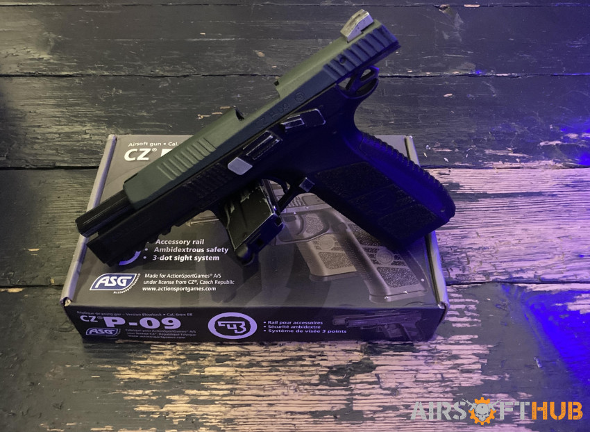 ASG CZ P09 GBB pistol - Used airsoft equipment