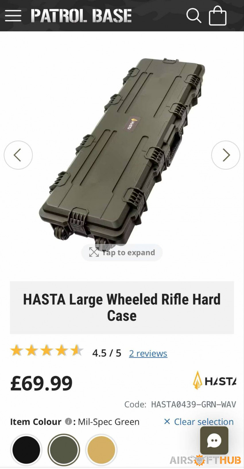 Hasta Hard Case - Used airsoft equipment