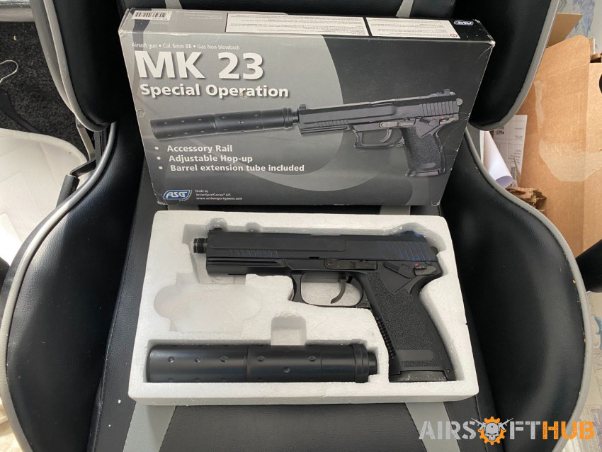 ASG MK23 NBB Gas Pistol - Used airsoft equipment