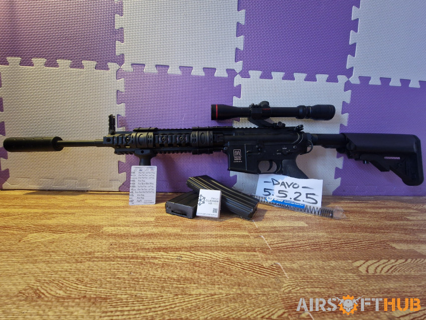 Mk18 DMR Clicker - Fully Up'd - Used airsoft equipment