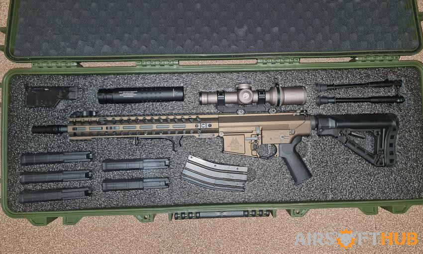 Rare ares ar308L deluxe with e - Used airsoft equipment