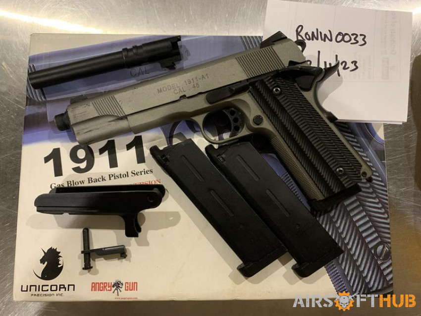 AngryGun Unicorn 1911 MEU - Used airsoft equipment