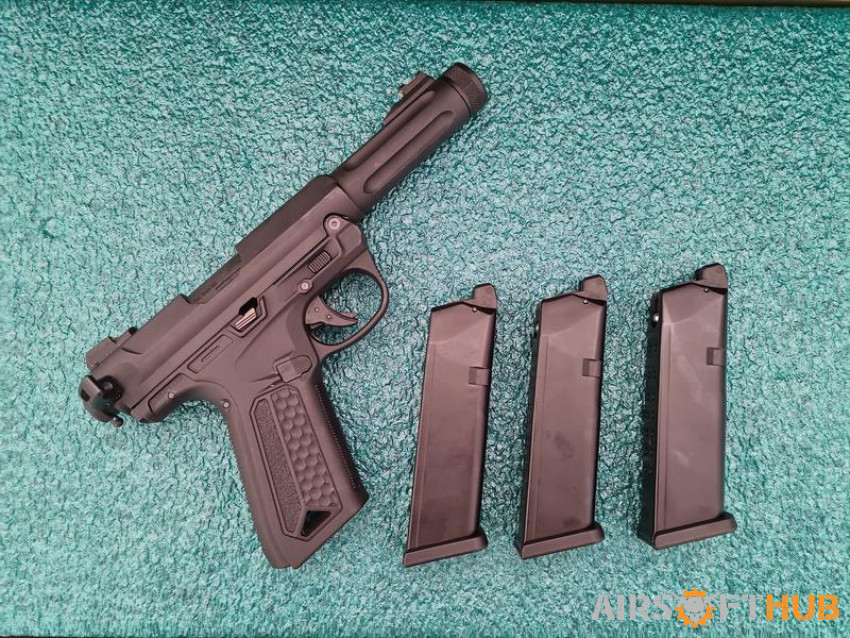 Upgraded AAP01, holster 3 mags - Used airsoft equipment