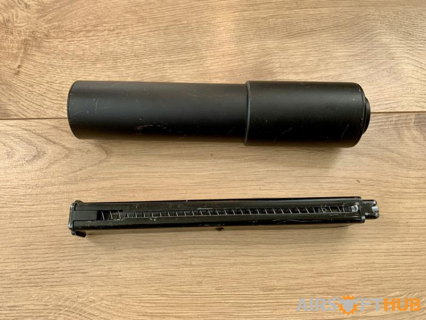 KWA mac11 gas mag/suppressor - Used airsoft equipment