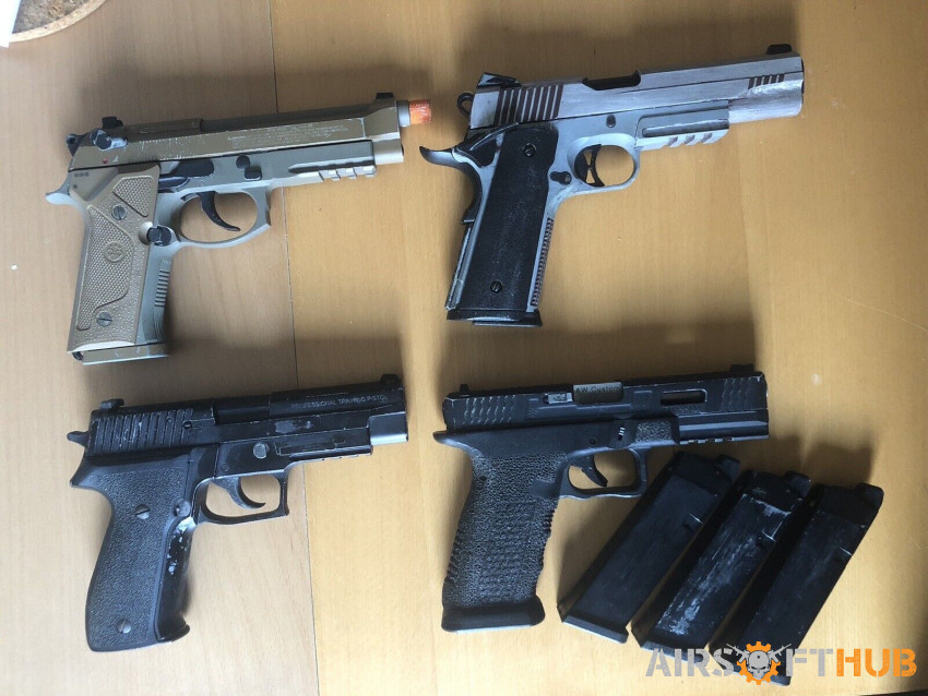 Airsoft Gas Blowback Pistols - Used airsoft equipment