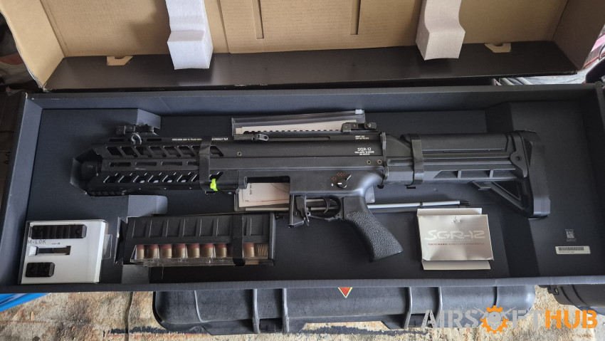 Tm sgr12 suro shotgun with box - Used airsoft equipment