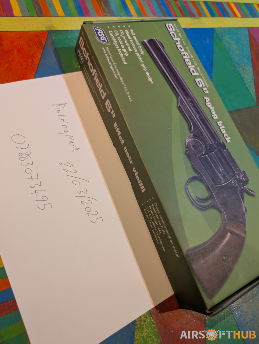 Schofield 6" CO2 Revolver - Used airsoft equipment