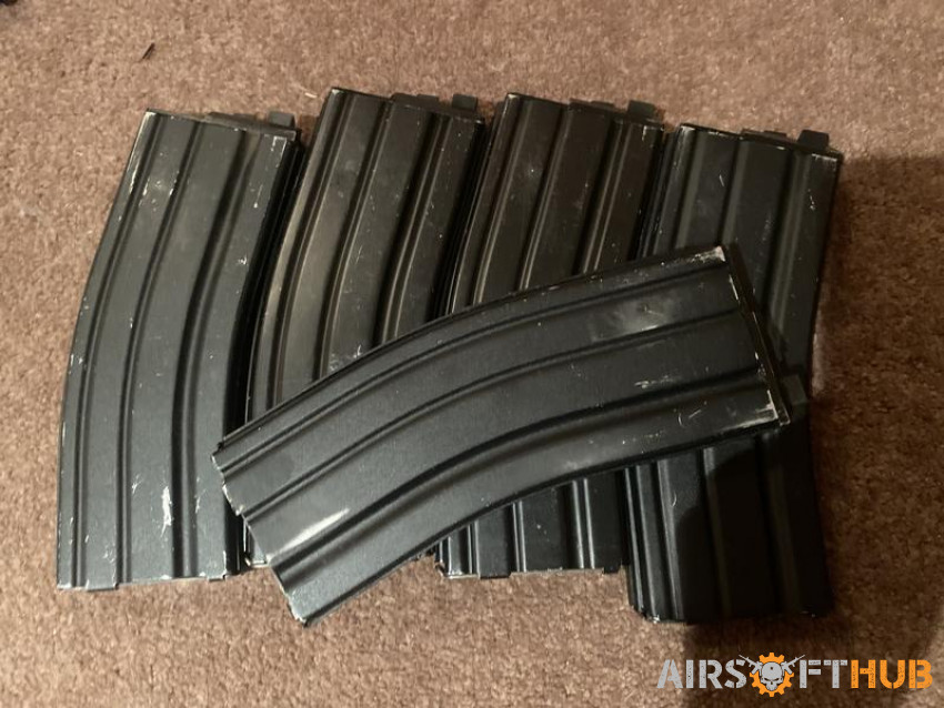WE GBB M4 / XM177 mags - Used airsoft equipment