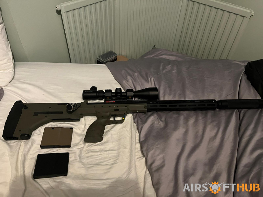 Fully upgraded SRS A2 with the - Used airsoft equipment