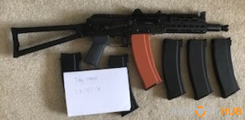 Upgraded GHK AKS-74u +6 Mags - Used airsoft equipment