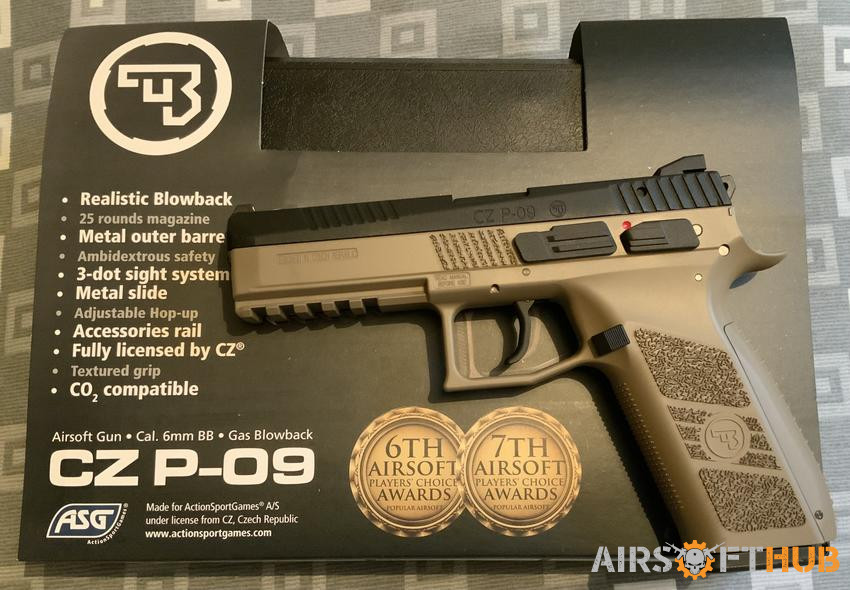 CZ Po9 Pistol. RESERVED - Used airsoft equipment