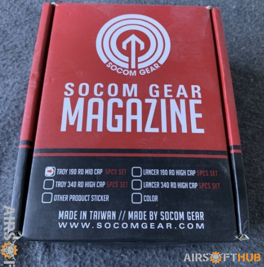 Socom gear troy battle mags - Used airsoft equipment