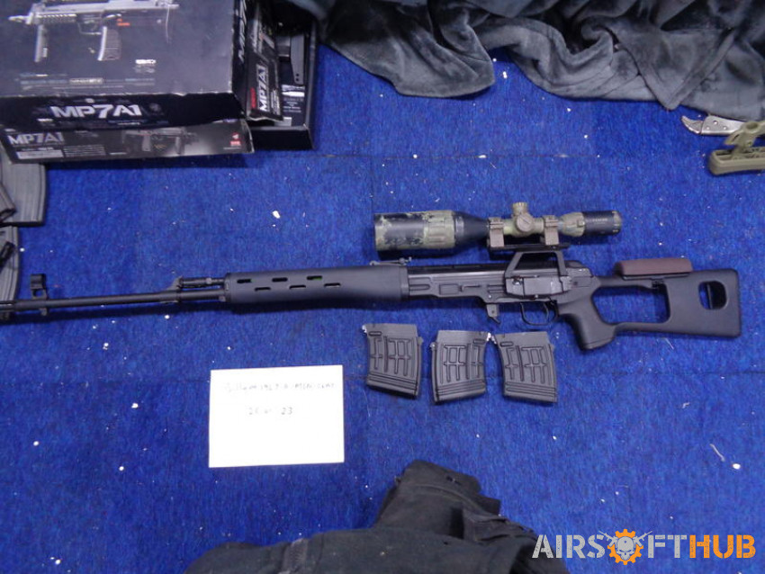 A&K SVD AEG Sniper Rifle upgra - Used airsoft equipment