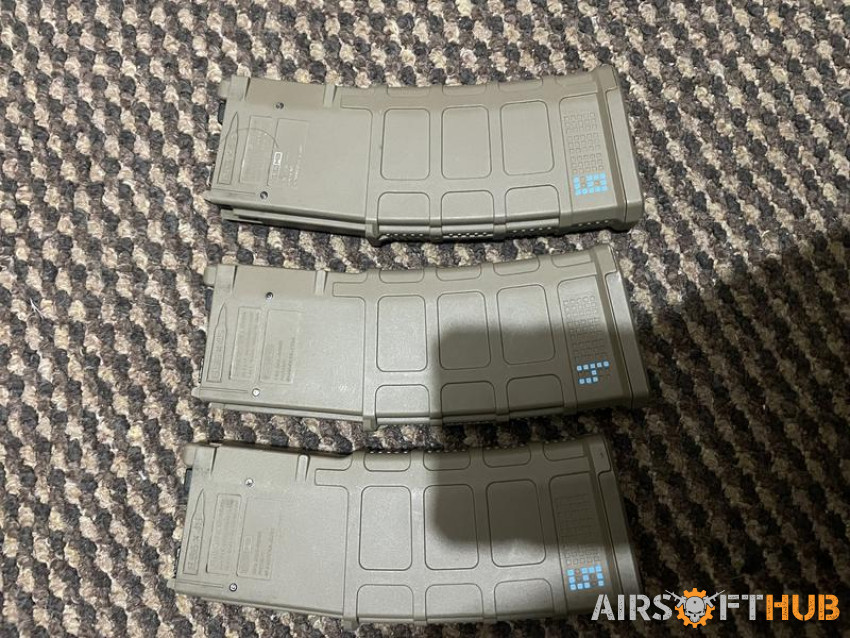 3x PMAG MWS Tokyo marui mags - Used airsoft equipment