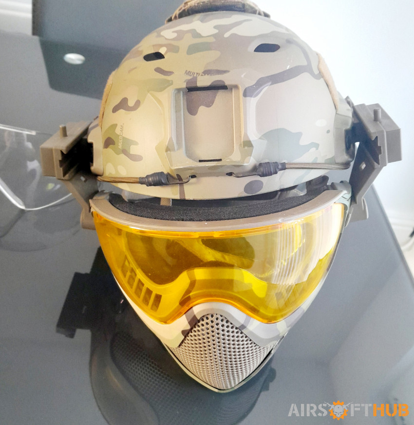 Full load out plate + helmet - Used airsoft equipment